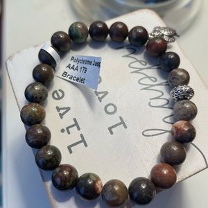 Natural Imported Genuine Polychrome Jasper Bracelet